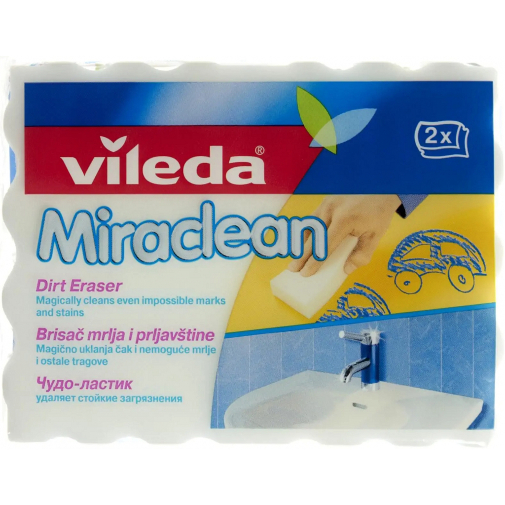 Губки кухонные Vileda Miraclean меламиновые 2 шт. (4023103144439)