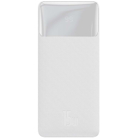 Батарея универсальная Baseus Bipow 20000mAh, 15W, USB-C/3A, 2*USB-A/3A(max.), white (PPDML-J02)