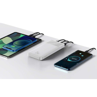 Батарея универсальная Baseus Bipow 20000mAh, 15W, USB-C/3A, 2*USB-A/3A(max.), white (PPDML-J02) изображение 5