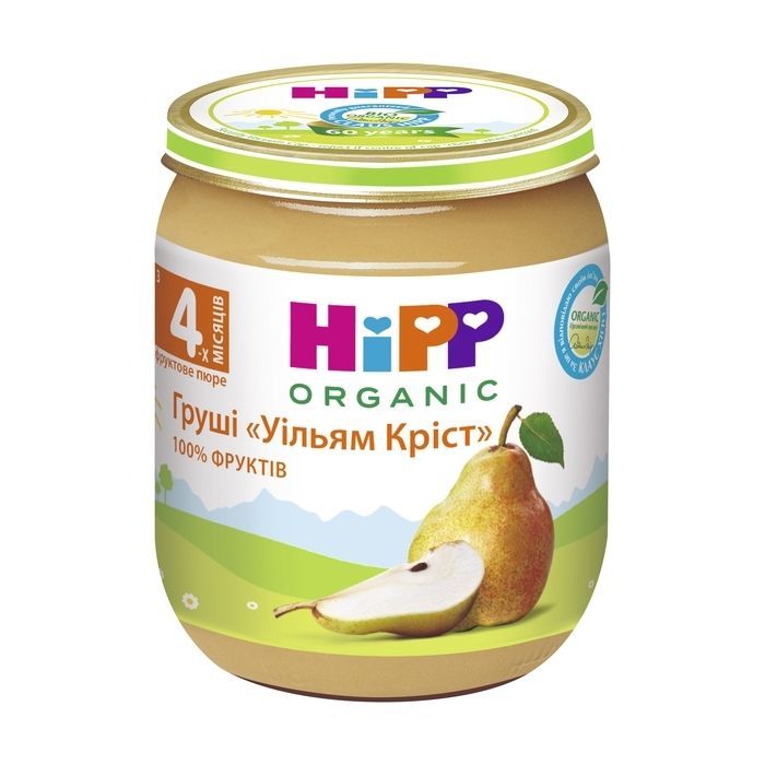Дитяче пюре HiPP Organic Груші Вільям Кріст, 125 г (9062300131663)