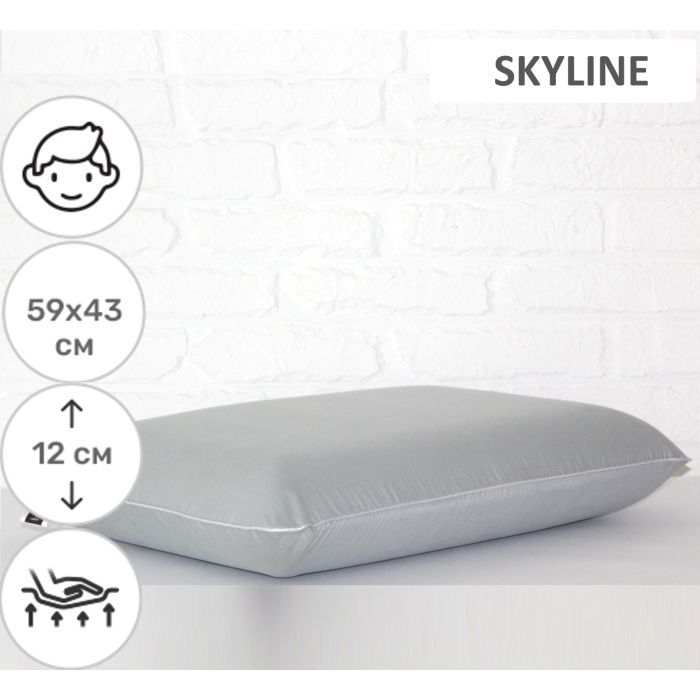 Подушка MirSon ортопедическая №6051 Delicate satin Skyline Men 59х43х12 (2200003261745) изображение 2