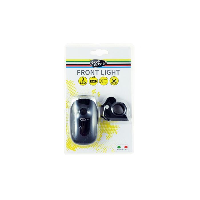 Передняя велофара Good Bike PANCAKE 3 LED Black (94312B-IS) изображение 2