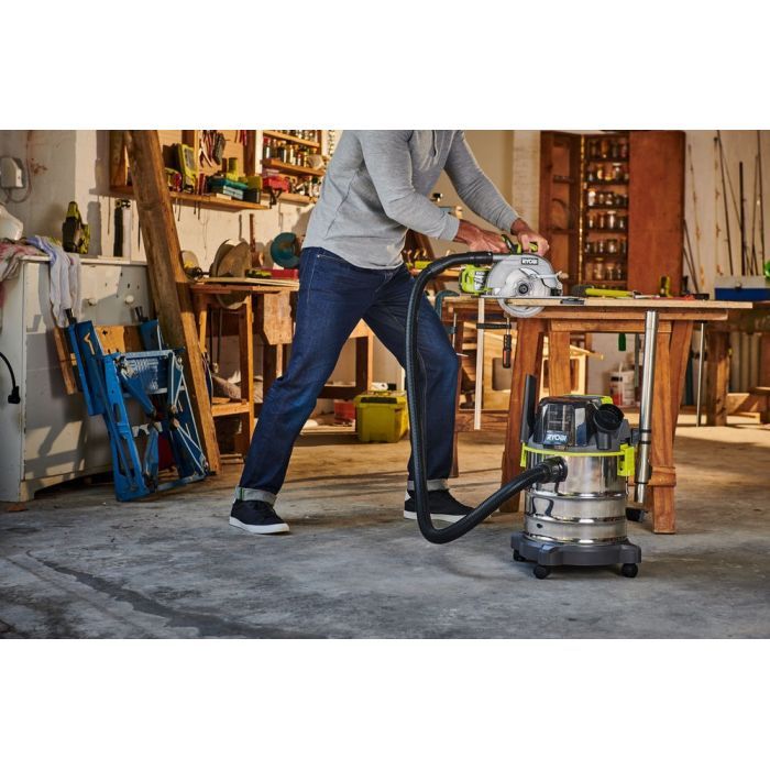 Пылесос строительный Ryobi R18WDV-0 ONE+ (без АКБ и ЗУ) (5133004724) изображение 2