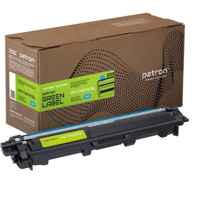 Тонер-картридж Patron Brother TN-241C, cyan Green Label (PN-TN241CGL)