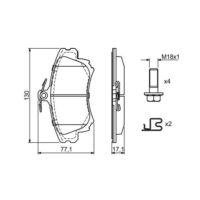 Гальмівні колодки Bosch 0 986 424 541 зображення 7