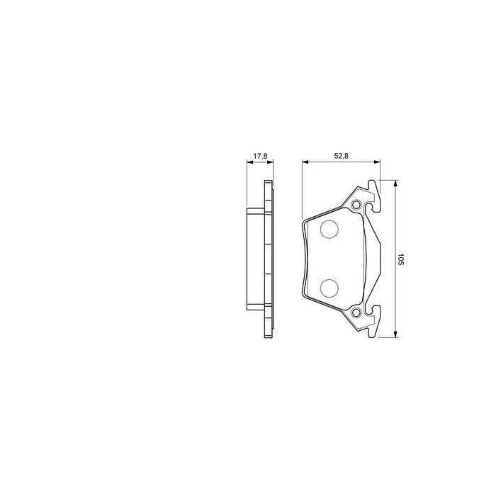 Гальмівні колодки Bosch 0 986 460 002 зображення 5