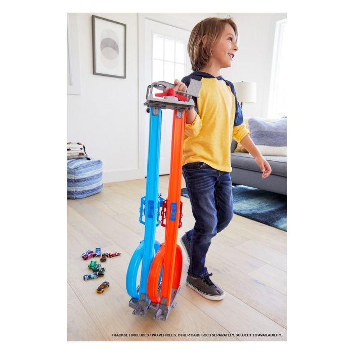 Автотрек Hot Wheels Портативный "Двойная петля" (GFH85) изображение 7