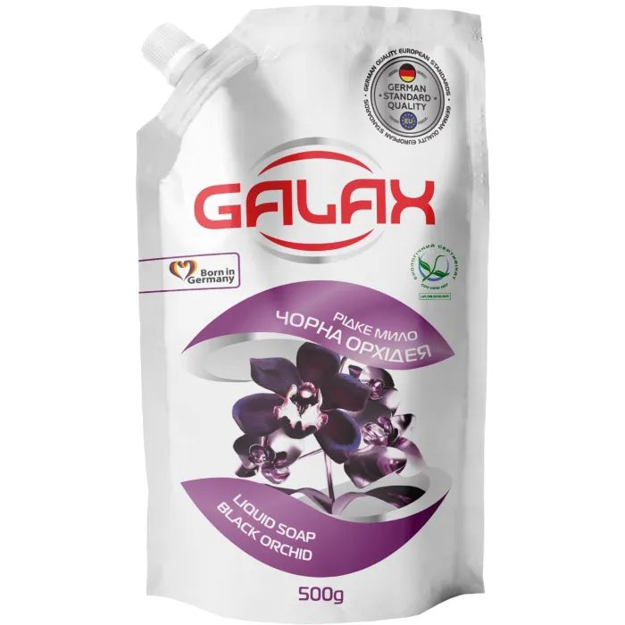 Жидкое мыло Galax Черная орхидея Дой-пак 500 г (4823128000877)