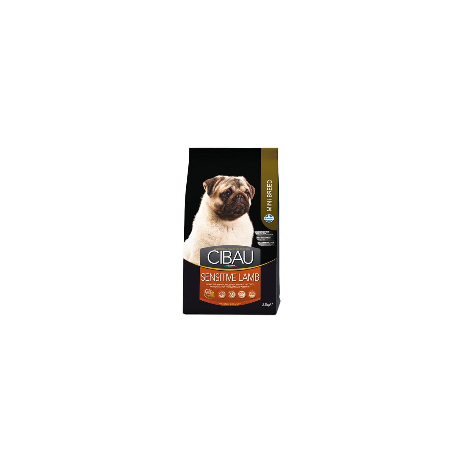 Сухой корм для собак Farmina Cibau Sensitive Adult Mini с ягненком 2.5 кг (8010276030986)
