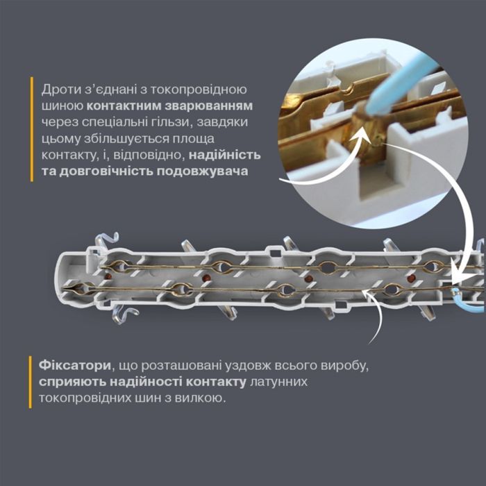 Сетевой удлинитель Electrum C-ES-1787 5.0m, 3 роз, white (C-ES-1787) изображение 5