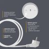 Сетевой удлинитель Electrum C-ES-1787 5.0m, 3 роз, white (C-ES-1787) изображение 6