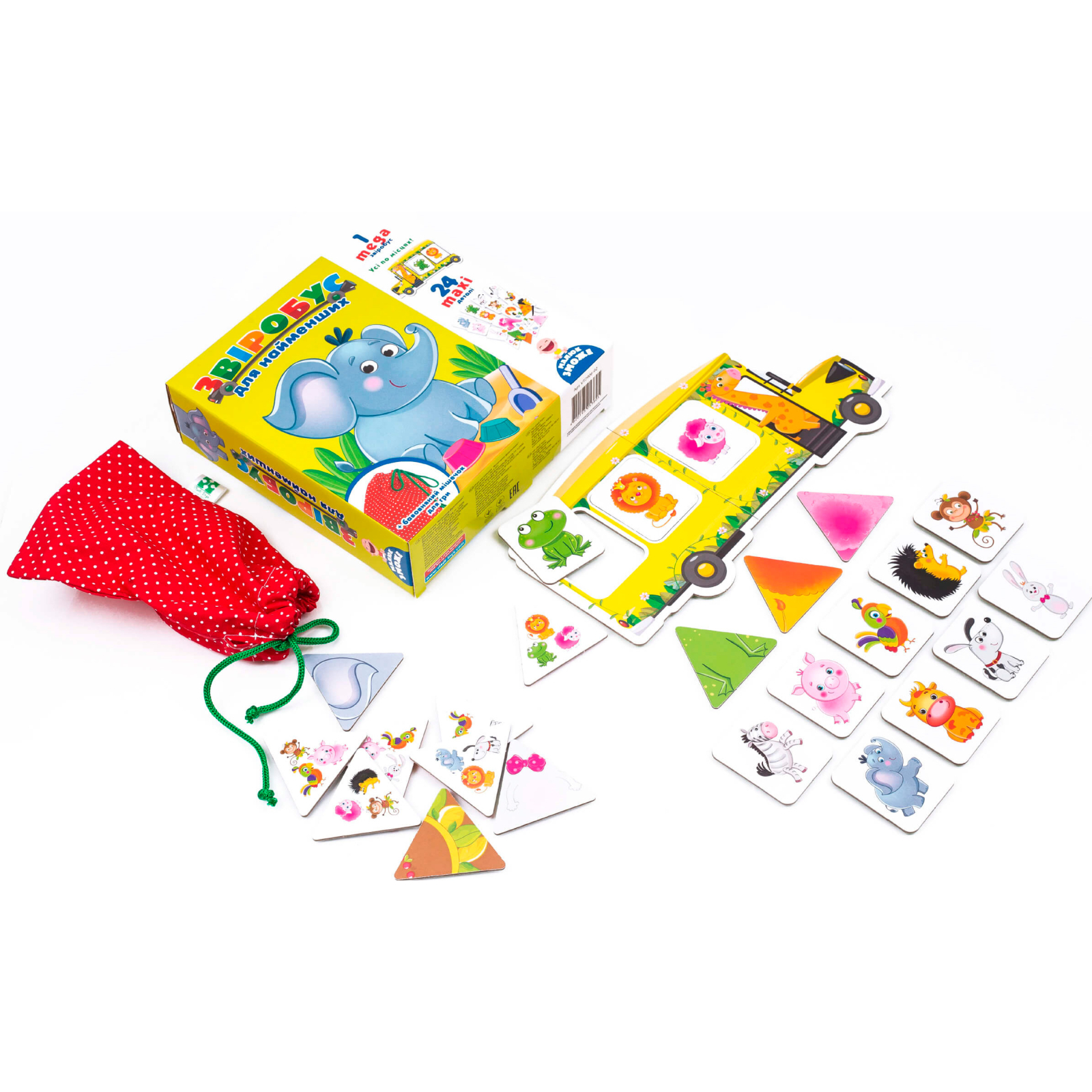 Розвиваюча іграшка Vladi Toys Гра з мішечком Звіробус для найменших (укр) (VT2906-02) зображення 2