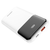 Батарея универсальная BOROFONE BJ22 10000mAh PD/18W, QC/22.5W, FCP, AFC, white (6974443384574)