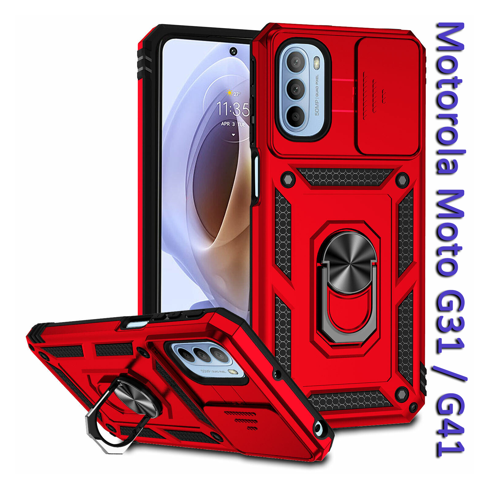 Чехол для мобильного телефона BeCover Military Motorola Moto G31 / G41 Red (708193)
