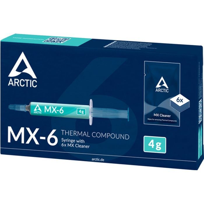 Термопаста Arctic MX-6 4g with 6 pcs MX Cleaner (ACTCP00084A) изображение 2