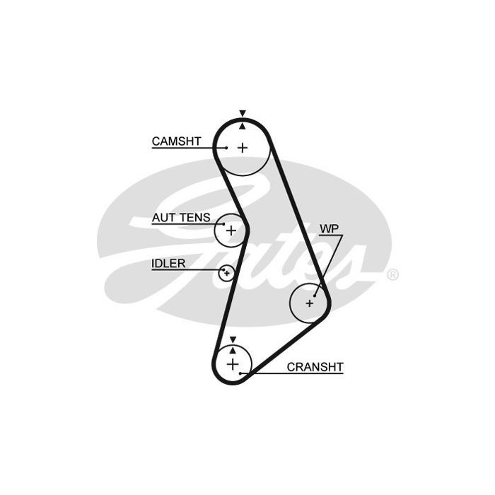 Комплект ременя ГРМ з помпой Gates KP85491XS-2 зображення 2