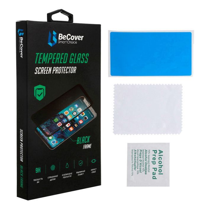 Стекло защитное BeCover ZTE Blade A52 Black (708755) изображение 2