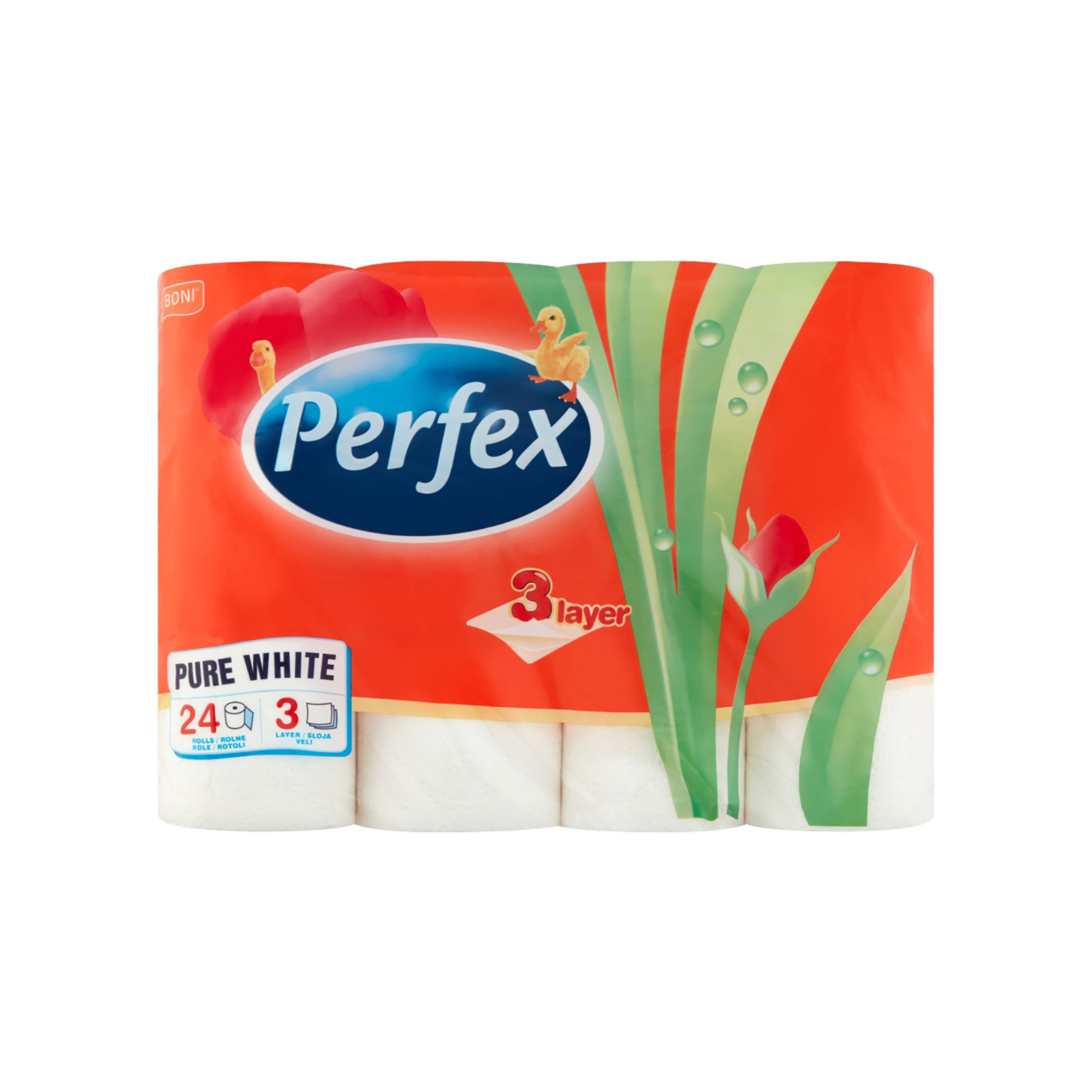 Туалетная бумага Perfex Pure White 3 слоя 24 рулона (8606102287039)