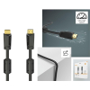 Кабель мультимедийный HDMI to HDMI 10.0m 4K Ethernet Gold Black Hama (00205009) изображение 4