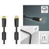 Кабель мультимедийный HDMI M to HDMI M 10.0m 4K Ethernet gold black Hama (00205009) изображение 4