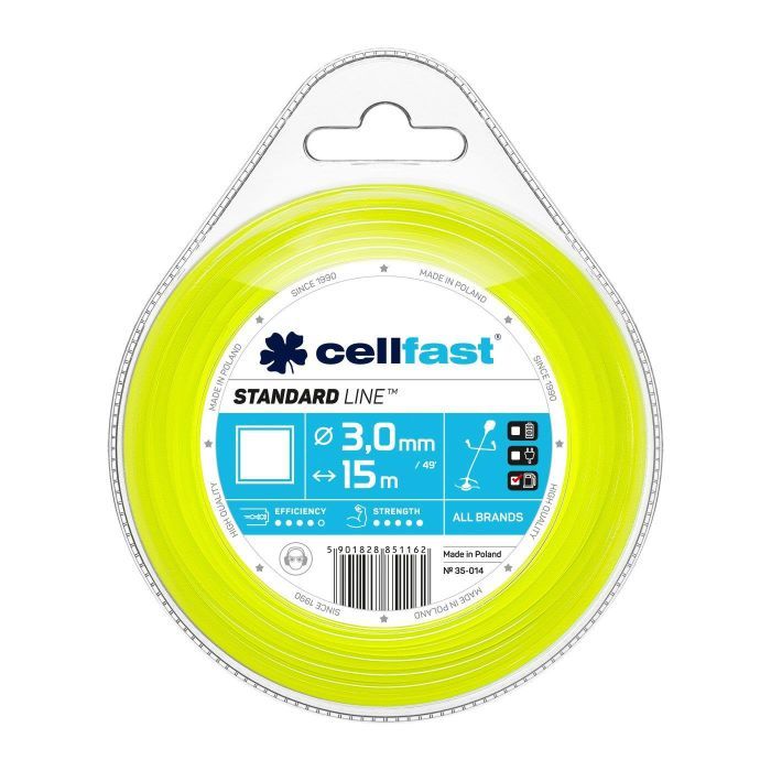 Жилка косильная Cellfast квадрат 1.6 x 15м (35-011)