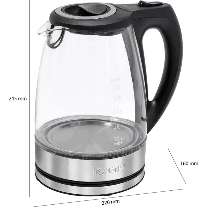 Електрочайник Bomann WKS 6032 G CB (WKS6032GCB) зображення 3