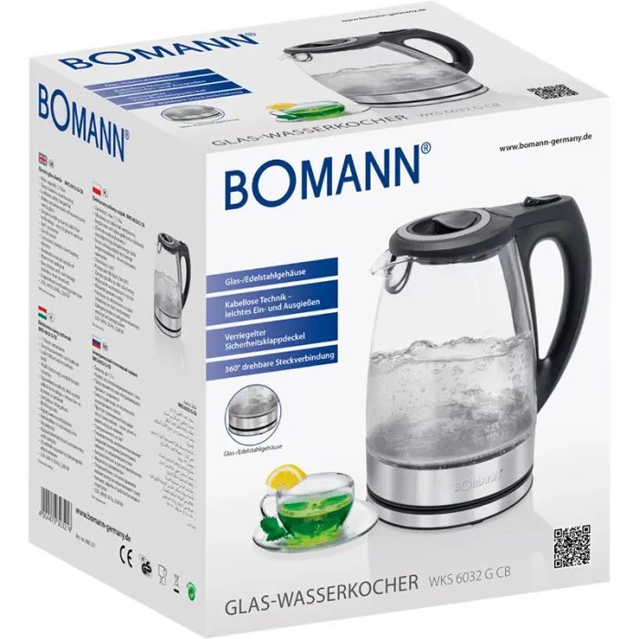Електрочайник Bomann WKS 6032 G CB (WKS6032GCB) зображення 4