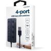 Концентратор Gembird 4 ports (1xUSB3.1+3xUSB2.0) switch black (UHB-U3P1U2P3P-01) зображення 6
