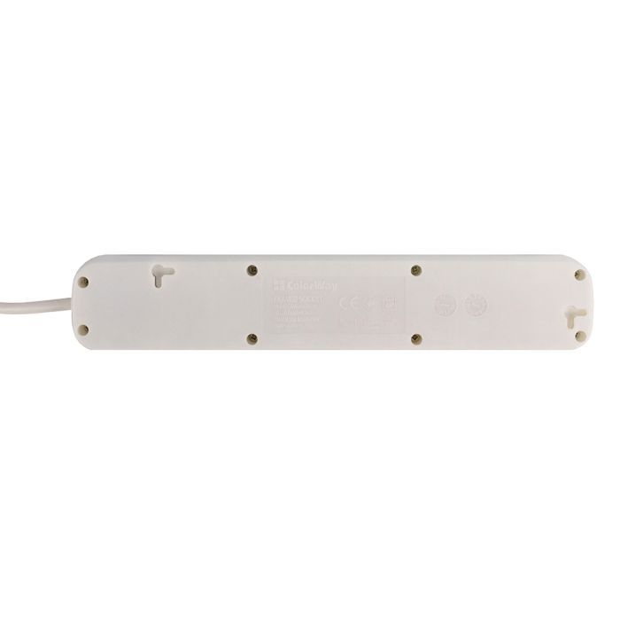 Мережевий фільтр живлення ColorWay CW-PSEA42W/ 2M white (CW-PSEA42W) зображення 2