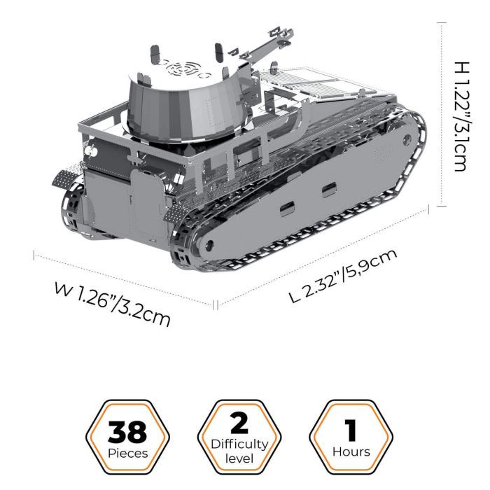 Конструктор Metal Time колекційна модель Leichttraktor Vs.Kfz.31 (MT063) зображення 2