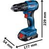 Шуруповерт Bosch GSB 185-LI, 2х2.0 Ah, ЗУ GAL 18V-20, кейс (0.601.9K3.100) изображение 2