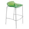 Барный стул PAPATYA X-treme-BSS прозрачный зеленый 35, ножки антрацитовые (10302)