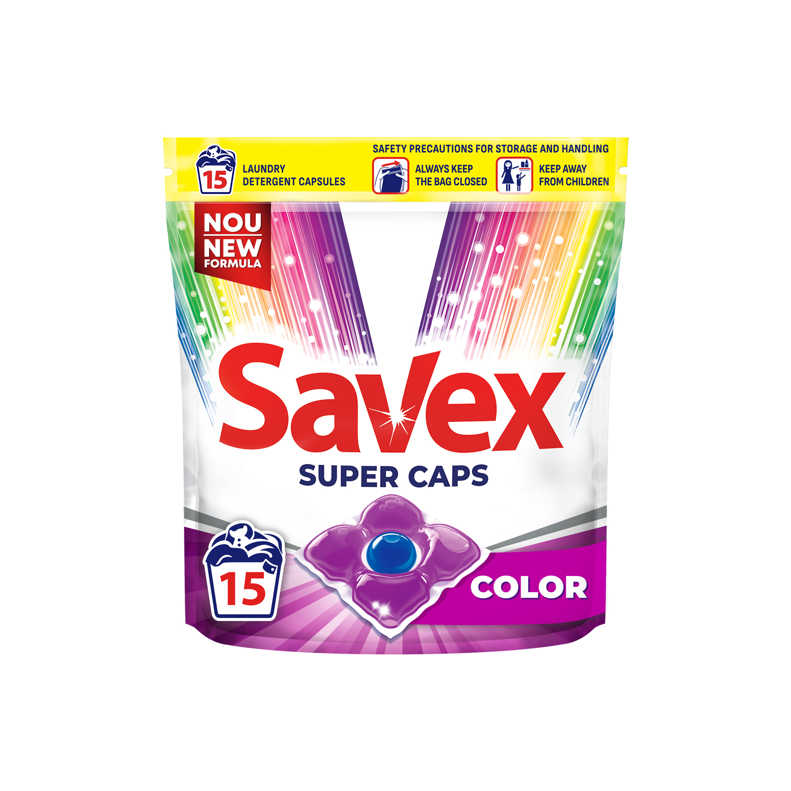 Капсули для прання Savex Super Caps Color 15 шт. (3800024046841)