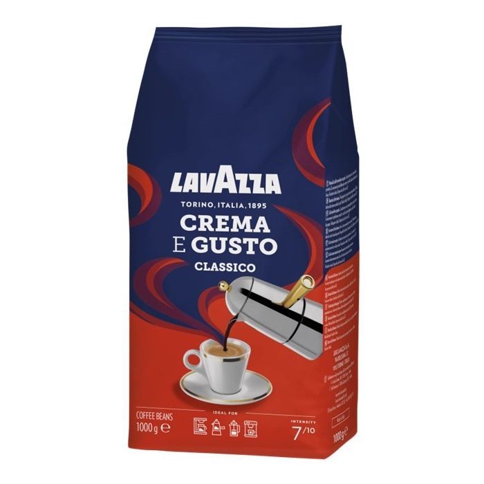 Кофе Lavazza Crema E Gusto Classico в зернах 1 кг (8000070051003)
