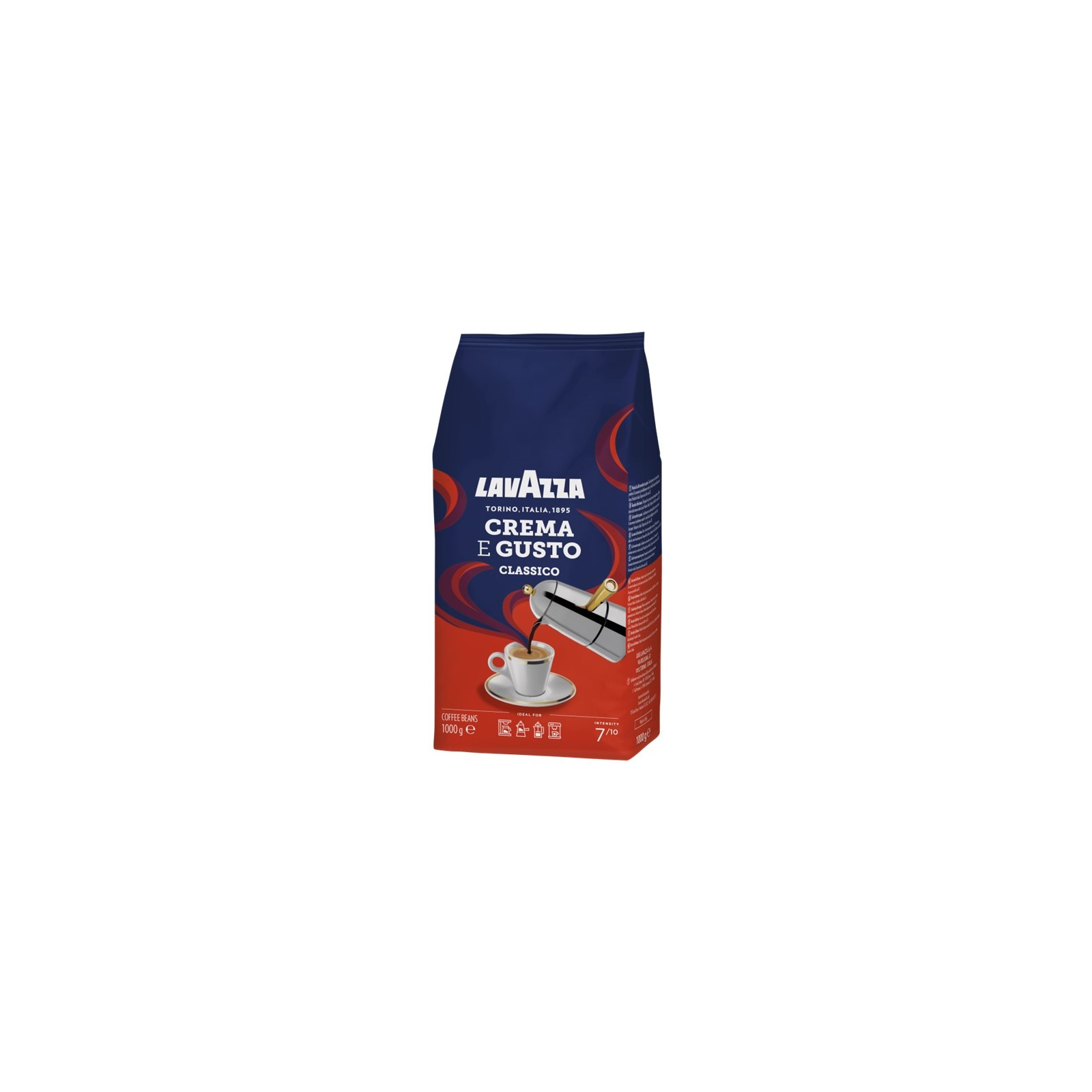 Кава Lavazza Crema E Gusto Classico в зернах 1 кг (8000070051003)