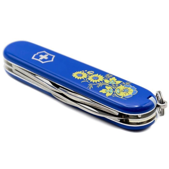 Ніж Victorinox Spartan Ukraine Blue "Квіти" (1.3603.2_T1050u) зображення 6