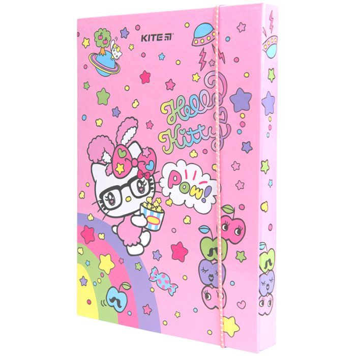 Папка для тетрадей Kite В5 на резинке Hello Kitty, картон (HK23-210)