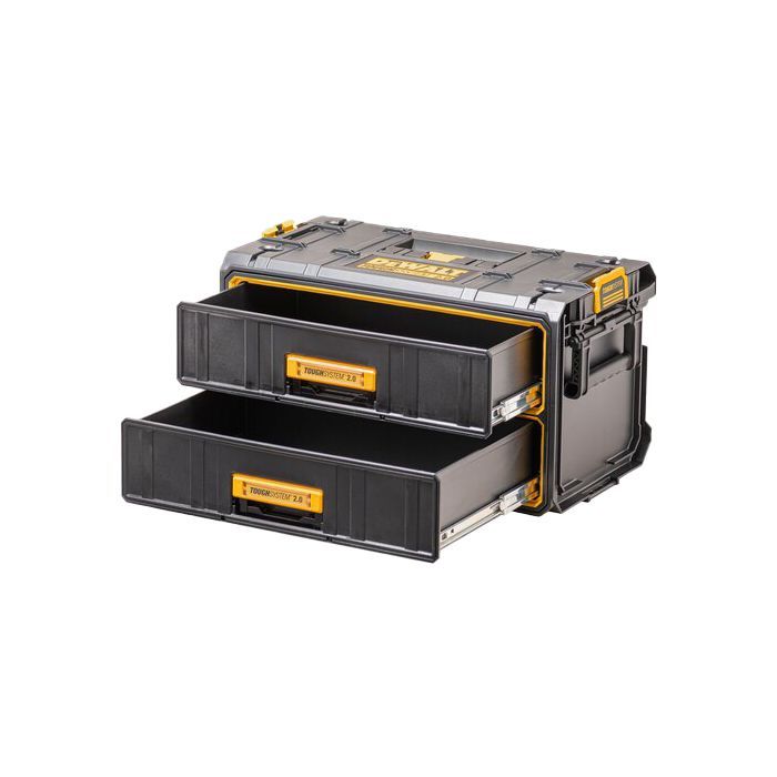 Ящик для инструментов DeWALT TOUGHSYSTEM 2.0, 555х320х320 мм, модуль на 2 ящика (DWST83529-1)