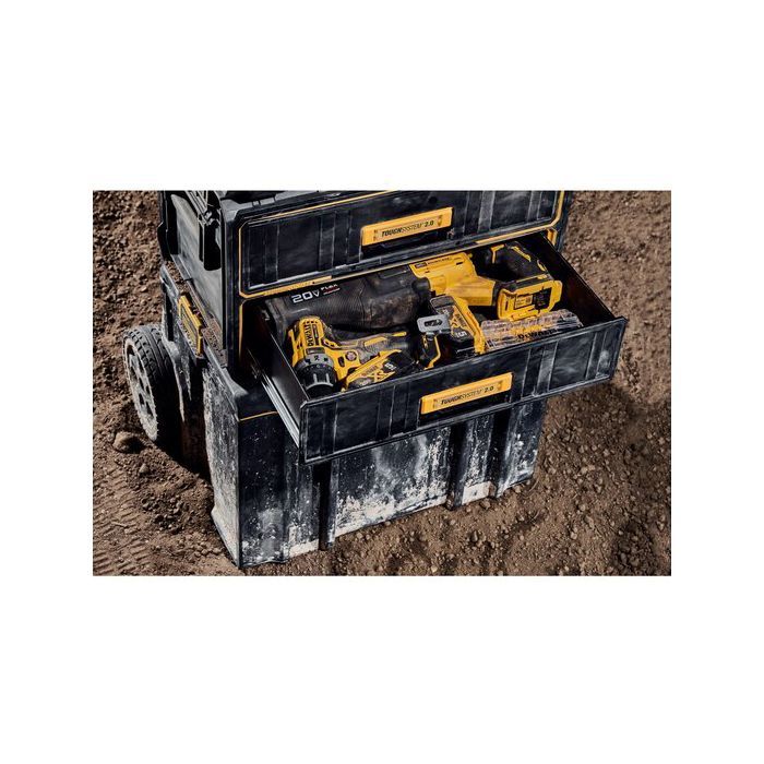 Ящик для инструментов DeWALT TOUGHSYSTEM 2.0, 555х320х320 мм, модуль на 2 ящика (DWST83529-1) изображение 7