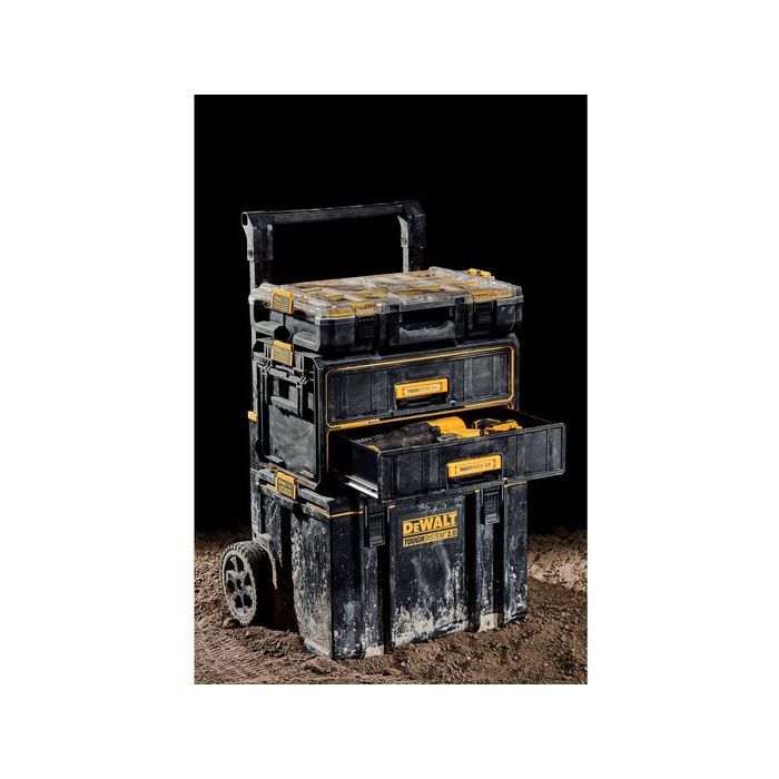 Ящик для инструментов DeWALT TOUGHSYSTEM 2.0, 555х320х320 мм, модуль на 2 ящика (DWST83529-1) изображение 8