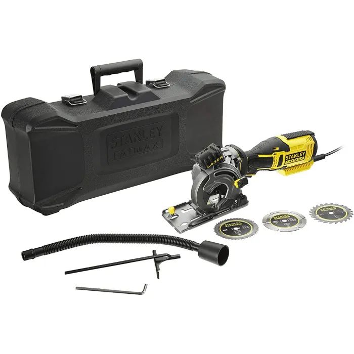 Дисковая пила Stanley FatMax, 650 Вт, 4500 об/мин, диск 89 мм, 2.1 кг, кейс (FME380K)