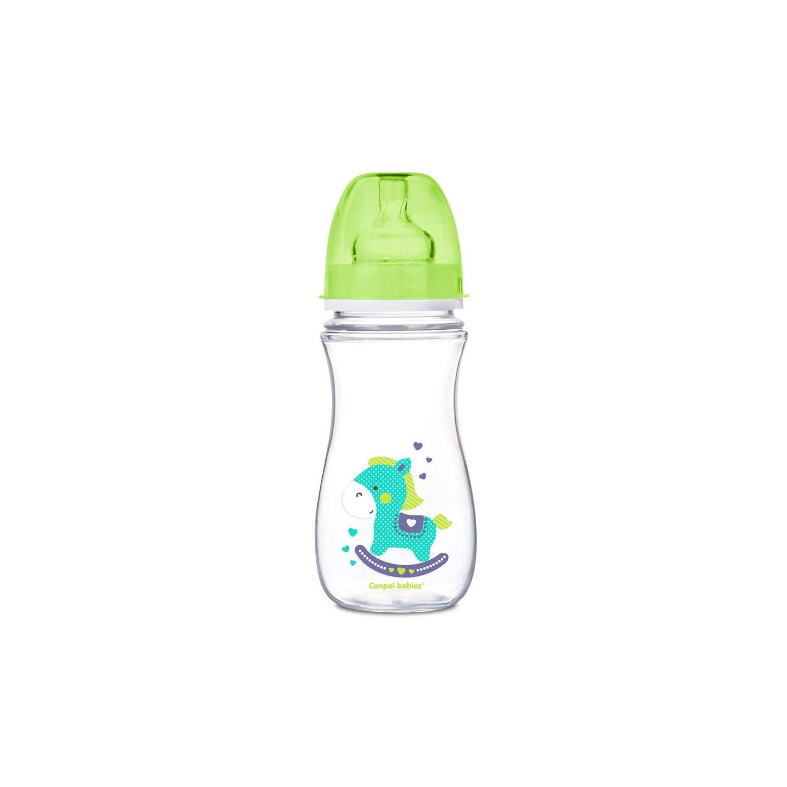 Бутылочка для кормления Canpol babies Easystart Цветные зверьки 240 мл Бирюзовая (35/206)