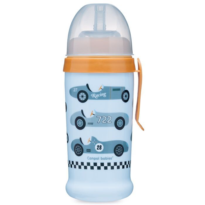 Поильник-непроливайка Canpol babies Racing Светло-синий 350 мл (56/516_blul)