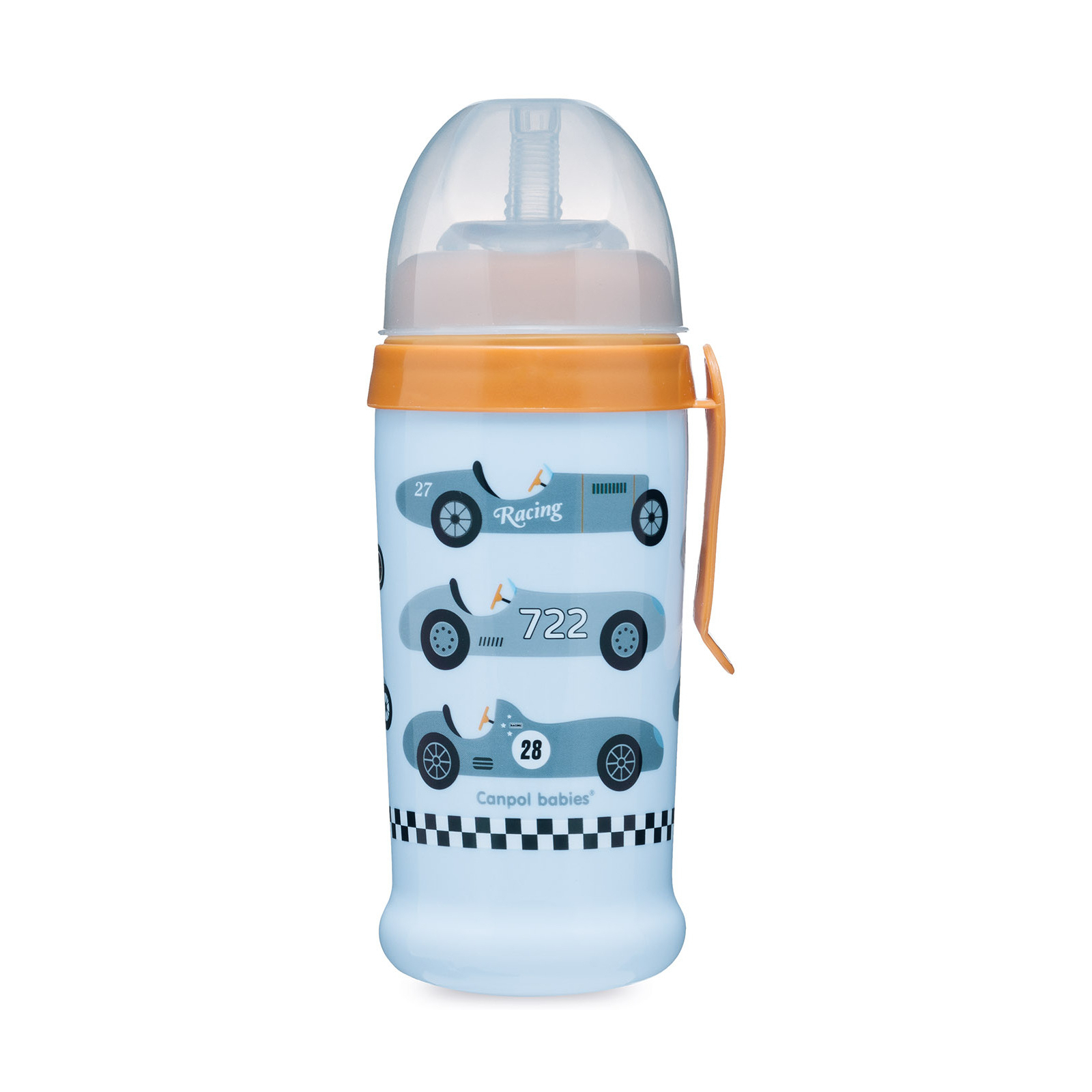 Поильник-непроливайка Canpol babies Racing Светло-синий 350 мл (56/516_blul)