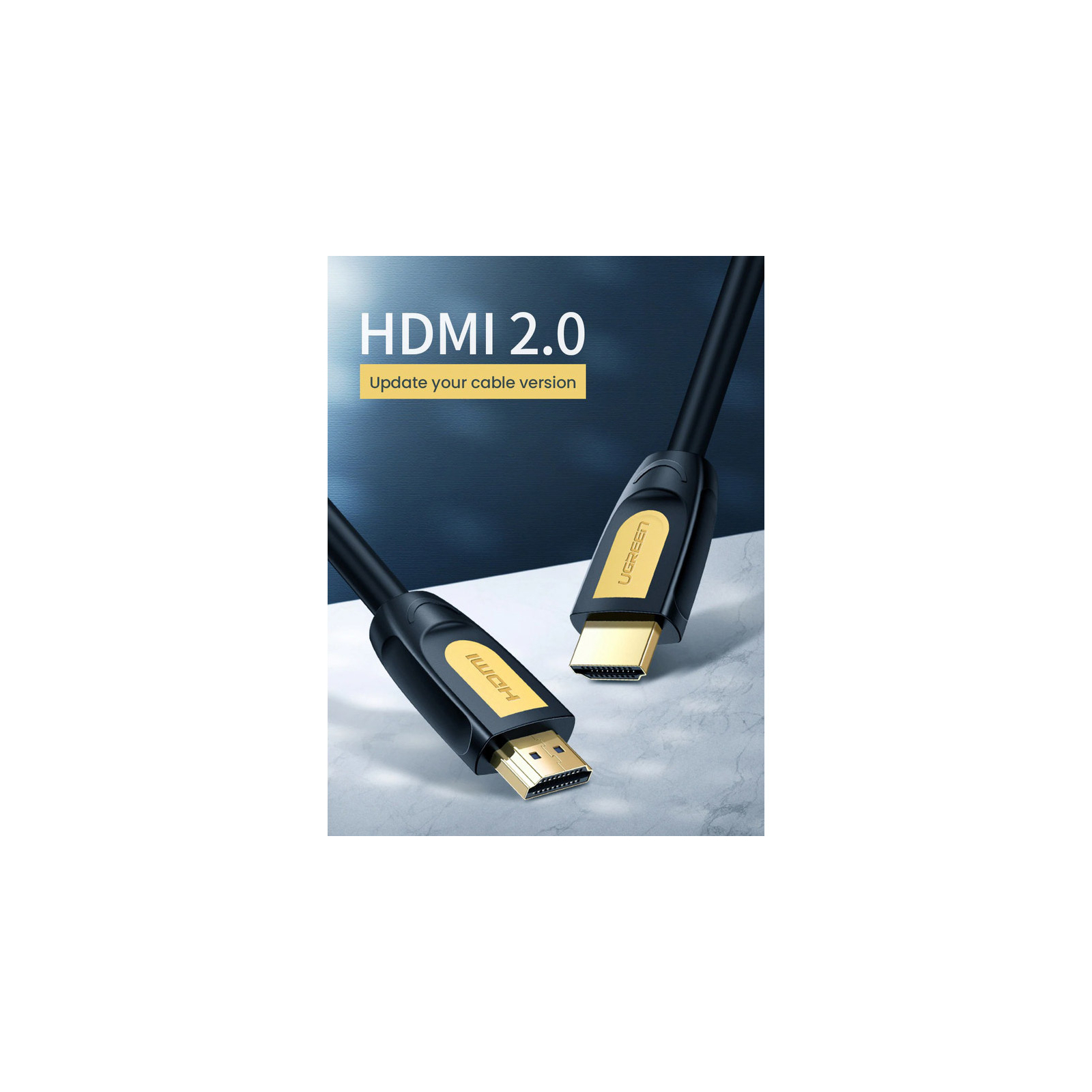 Кабель мультимедійний HDMI to HDMI 5.0m V1.4 HD101 Ugreen (10167) зображення 3