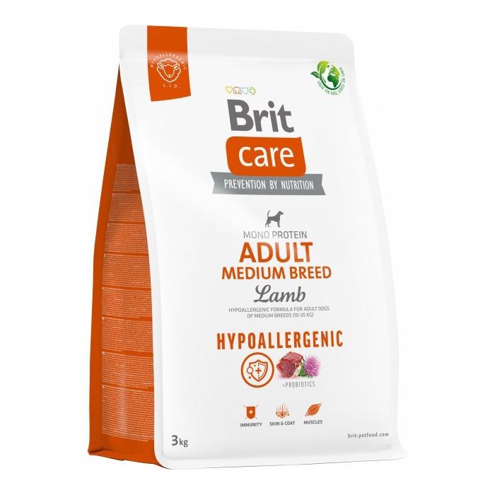 Сухой корм для собак Brit Care Dog Hypoallergenic Adult Medium Breed гипоаллергенный с ягненком 12 кг (8595602559015)