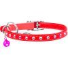 Ошейник для животных WAUDOG GLAMOUR с резинкой и стразами для кошек (красный) (32543) изображение 2
