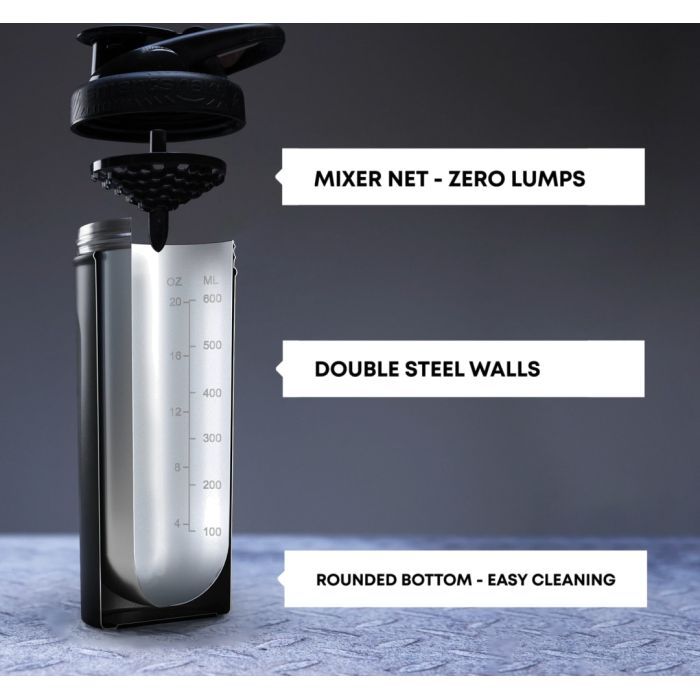 Шейкер спортивный SmartShake Insulated Steel 750ml Black (11152001) изображение 6