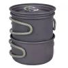 Набір туристичного посуду Bo-Camp Explorer 2 Pieces Hard Anodized Anthracite/Green (2200240) зображення 2