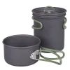 Набір туристичного посуду Bo-Camp Explorer 2 Pieces Hard Anodized Anthracite/Green (2200240)